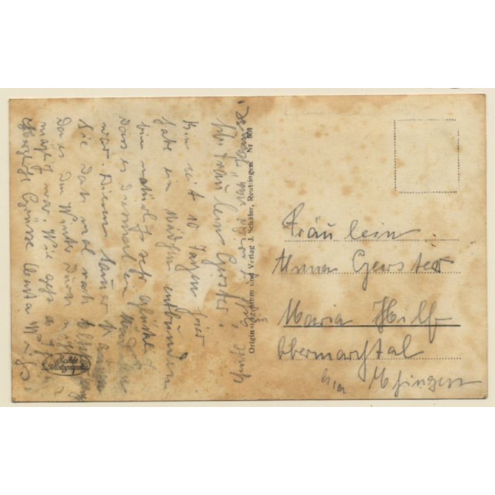 Ehingen a. D. / Germany: Krankenhaus (Vintage RPPC ~1910/1920s)