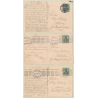 Couple In Love With Sleigh / Wintersports (Set Of 3 Vintage PC 1909)