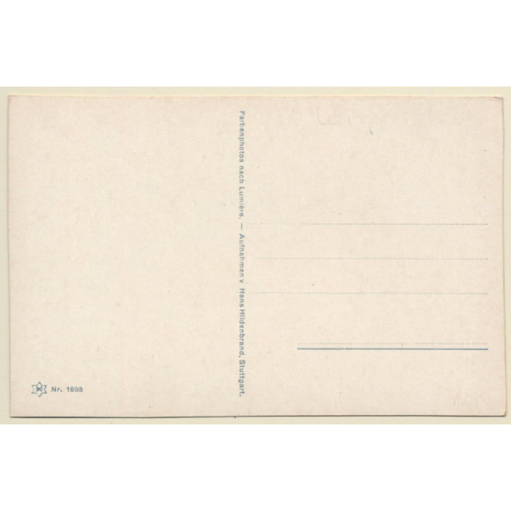 Snow Landscape With Female Skiers / Wintersports (Vintage Artist PC ~1910s/1920s)