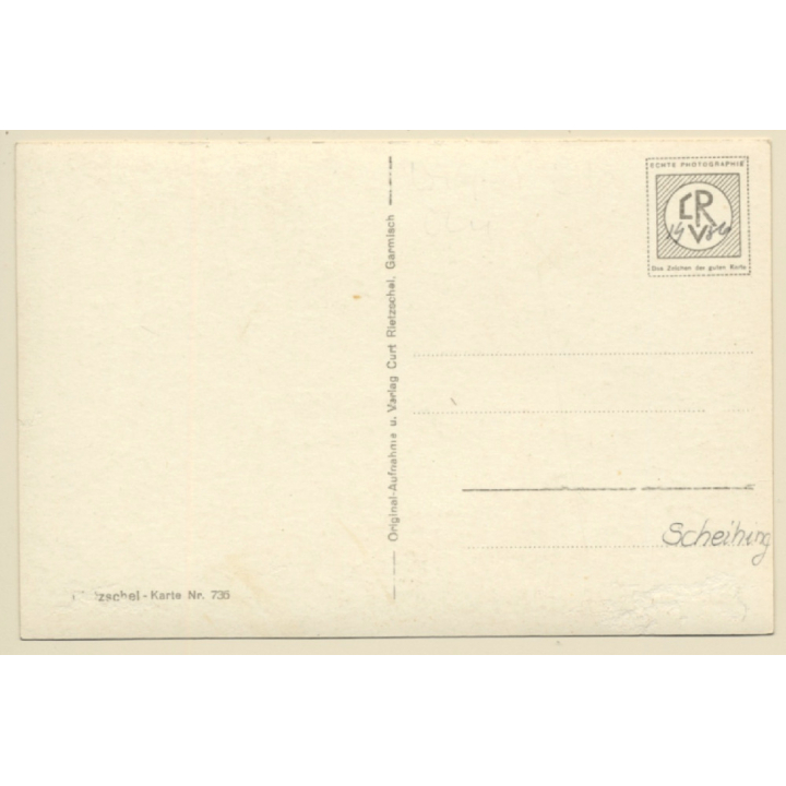 Garmisch Partenkirchen: Olympia Kunsteis Stadion / Ice Hockey (Vintage RPPC ~1930s)