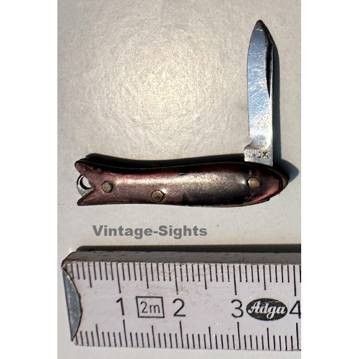Very Small Vintage Miniature Pocket Knife *5 / Fish Shape  ~1950s/1960s