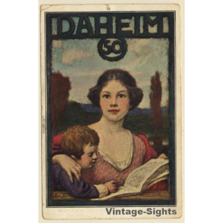 Ludwig von Zumbusch: 50 Jahre Zeitung Daheim (Vintage PC 1916)