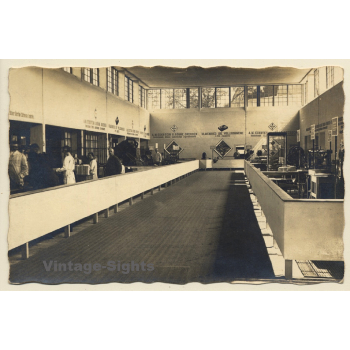 Dresden: Eckstein und Söhne Zigarettenfabrik (Vintage RPPC ~1910s/1920s)