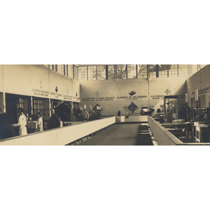 Dresden: Eckstein und Söhne Zigarettenfabrik (Vintage RPPC ~1910s/1920s)