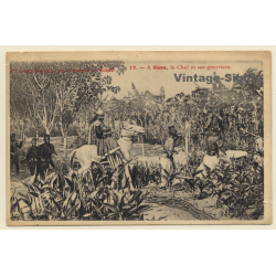 Congo Brazzaville: A Gaza Le Chef Et Ses Guerriers (Vintage PC ~1910s)