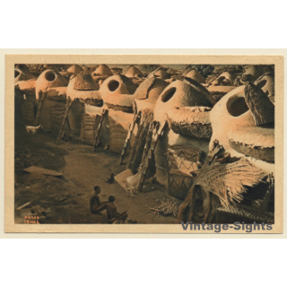 Mayo Kebi / Chad: Cases Des Femmes Du Chef De Leré (Vintage PC 1943)