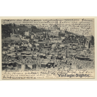 Cairo / Egypt: Cimetière Arabe et Citadelle (Vintage PC 1907)