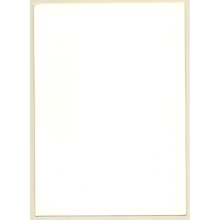 Erotic Study: Busty Darkhaired Semi Nude Kneeling / Eyes (Vintage Photo ~1980s)