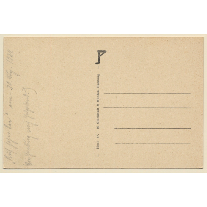 HAPAG: Turbinen Schnelldampfer Kaiser - Seebärendienst (Vintage PC ~1924)