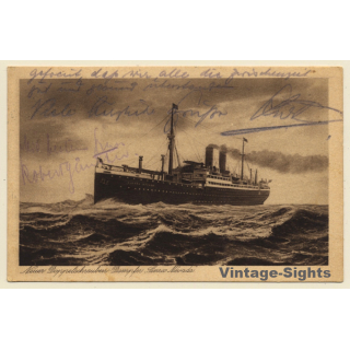 Doppelschrauben Dampfer Sierra Nevada (Vintage PC ~1924)