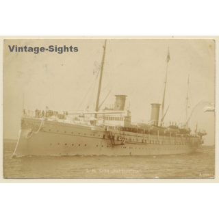 S.M. Yacht Hohenzollern / Steamship (Vintage RPPC 1906)
