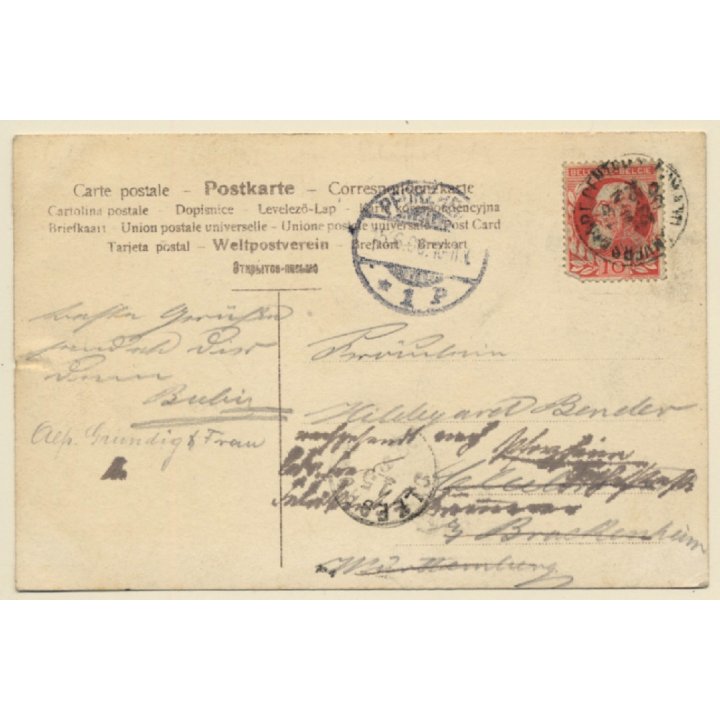 S.M. Yacht Hohenzollern / Steamship (Vintage RPPC 1906)