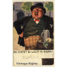 Drunken Bavarian Man with Beer Mug (Vintage PC1907)
