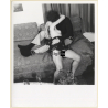 Artistic Erotic Couple Study *5: Kissing On Couch (Vintage Photo KORENJAK 1960s/1970s)