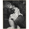 Artistic Erotic Couple Study *6: Kissing On Picnic Blanket - Butt (Vintage Photo KORENJAK 1960s/1970s)