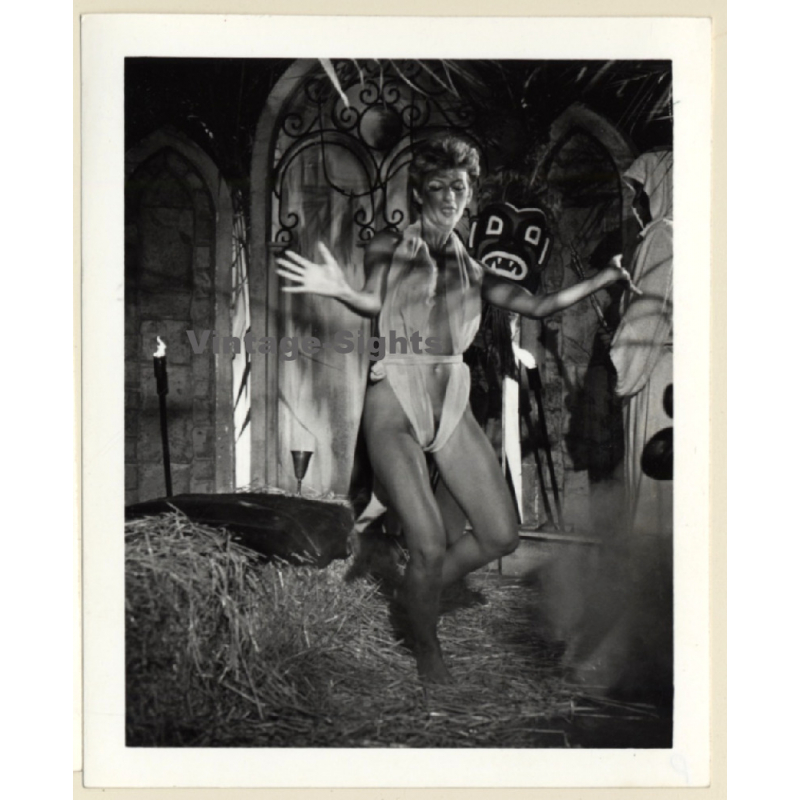 Adult Movie Star Sharon Mitchell in Space Virgins*1 (Vintage Press Photo 1984)