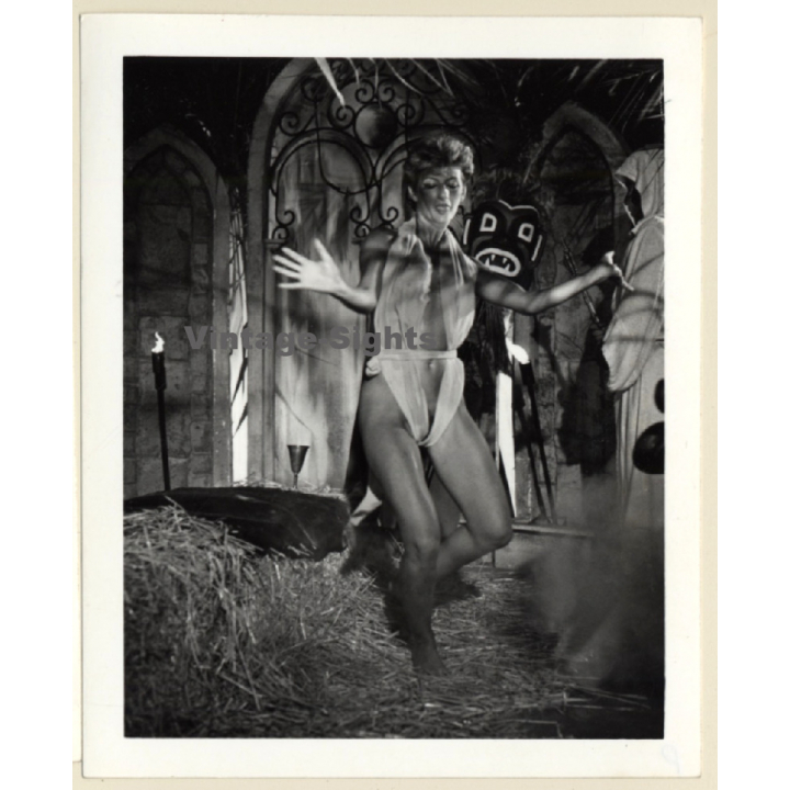 Adult Movie Star Sharon Mitchell in Space Virgins*1 (Vintage Press Photo 1984)