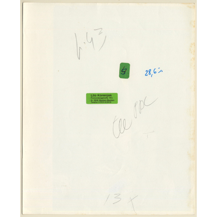 Artistic Erotic Couple Study *10: Man Holds Womans' Butt (Vintage Photo KORENJAK 1960s/1970s)