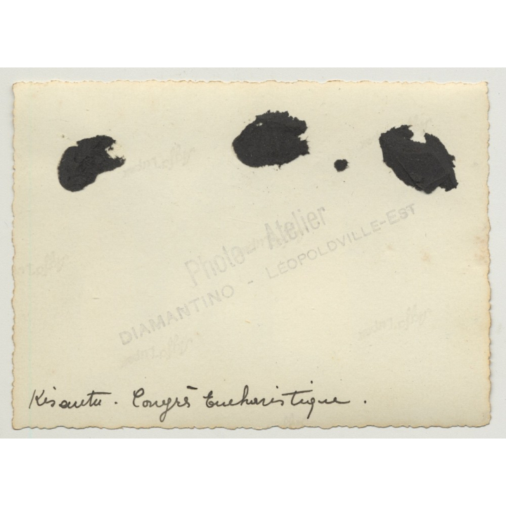 Kisantu: Colonial Masters & Missonaries At Congrès Eucharistique (Vintage Photo B/W 1933)