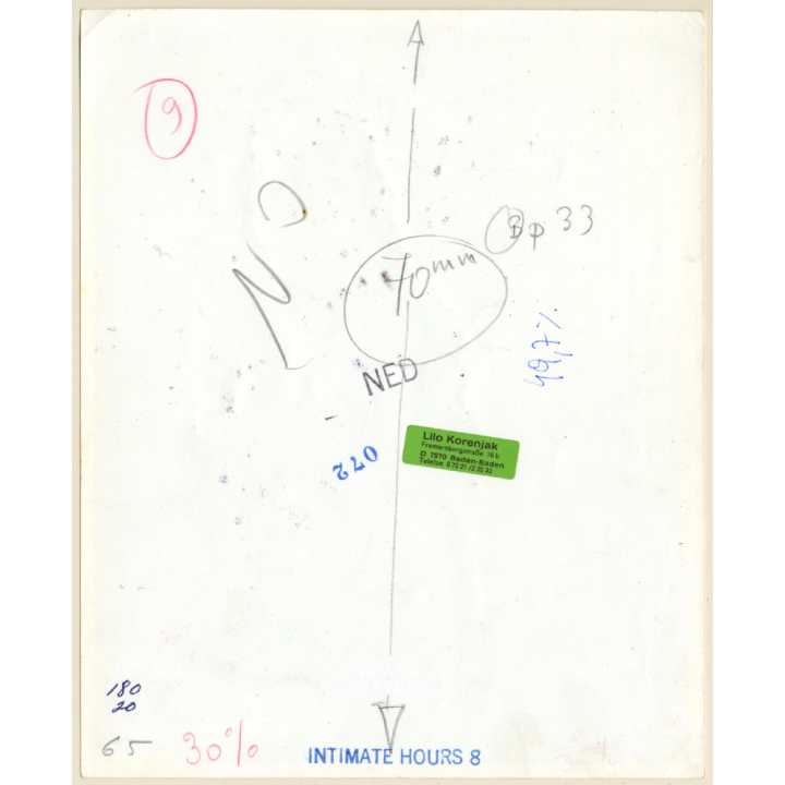 Artistic Erotic Couple Study *14: Close Encounter On Bed (Vintage Photo KORENJAK 1960s/1970s)