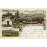 Liberec / Reichenberg: Jeschken - Koppenhaus (Vintage PC Litho 1898)