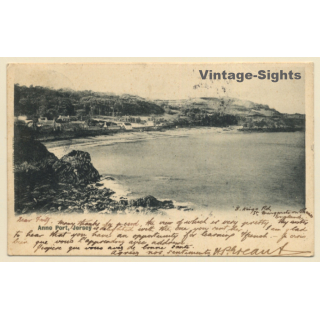 Anne Port - Jersey / UK: View Onto Bay (Vintage PC  1902)