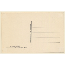 Algeria: Bridge Across Rhummel River - Sidi M'Cid (Vintage RPPC)