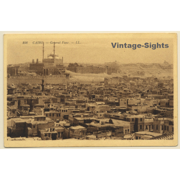 Cairo / Egypt: General View (Vintage PC ~1910s/1920s)