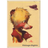 Salac: Funny Comic Style Bear *1 / Portrait - Hat (Vintage PC ~1940s)