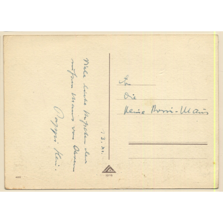 Salac: Funny Comic Style Bear *4 / Alarm Gallows (Vintage PC ~1940s)