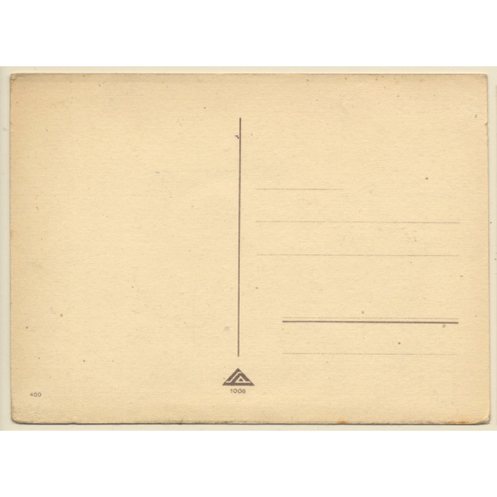 Salac: Funny Comic Style Bear *6 / Springboard Jump (Vintage PC ~1940s)