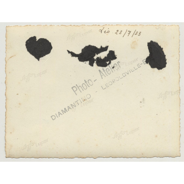 Party In Léopoldville - Upper Society 2 / Congo (Vintage Photo B/W 1933)