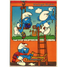 Comic: Maler Schlümpfe / Painting Smurfs (Vintage PC ~1980s)