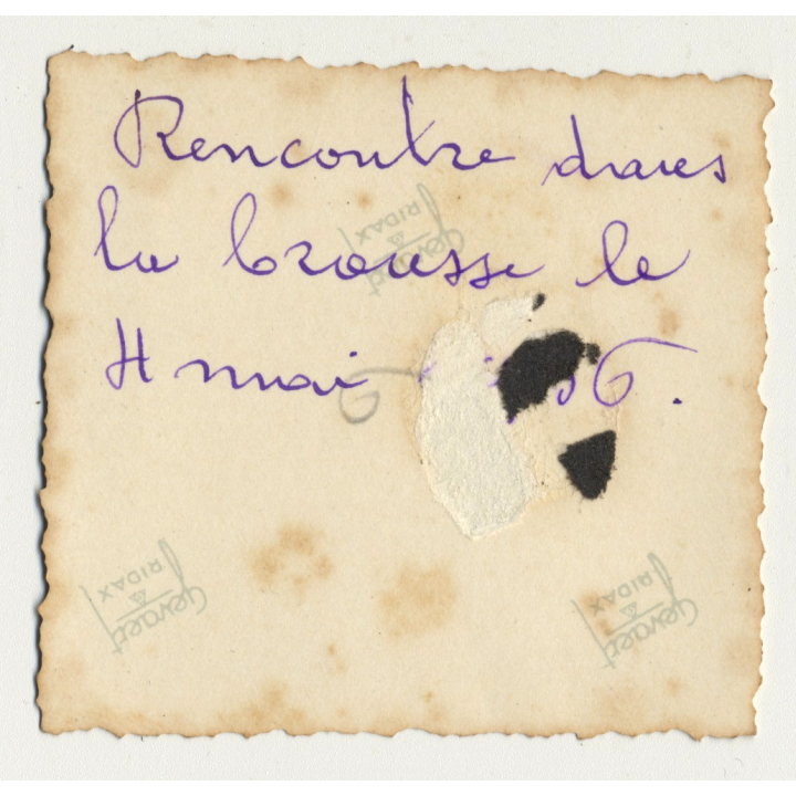 Rencontre Dans La Brousse - Meeting In Th Bush 2 / Congo (Vintage Photo B/W 1936)