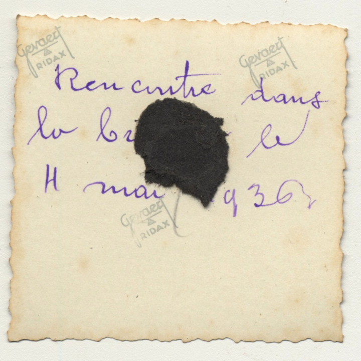 Rencontre Dans La Brousse - Meeting In Th Bush 4 / Congo (Vintage Photo B/W 1936)