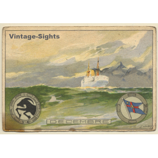 L.Noroy: Compagnie Belge Maritime Du Congo: Decembre (Vintage PC ~1910s)