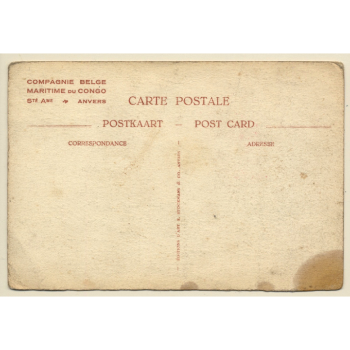 L.Noroy: Compagnie Belge Maritime Du Congo: Decembre (Vintage PC ~1910s)