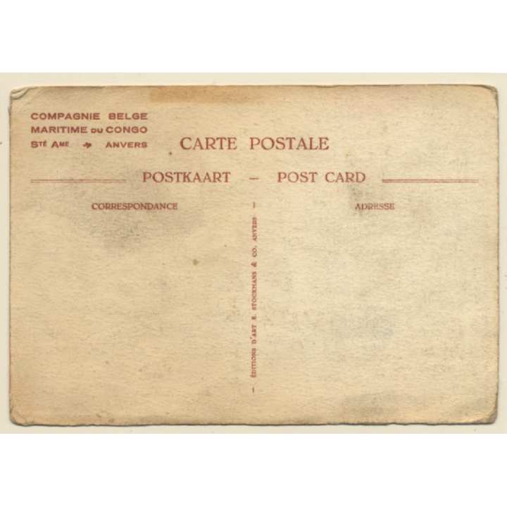L.Noroy: Compagnie Belge Maritime Du Congo: Aout (Vintage PC ~1910s)