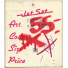 Vintage Jet Set Fashion Label Sticker / Decal  - Pinup(Switzerland  1980s)