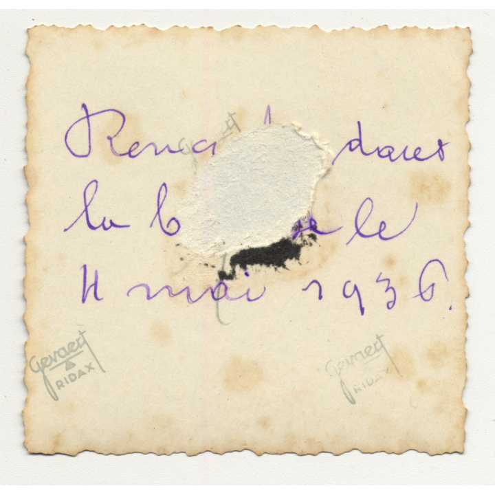 Rencontre Dans La Brousse - Meeting In Th Bush 5 / Congo (Vintage Photo B/W 1936)