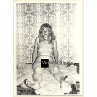 Erotic Study: Natural Androgynous Blonde Nude*1 / Wallpaper (Vintage Photo GDR ~1980s)