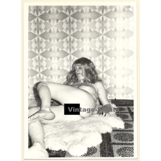 Erotic Study: Natural Androgynous Blonde Nude*5 / Butt (Vintage Photo GDR ~1980s)