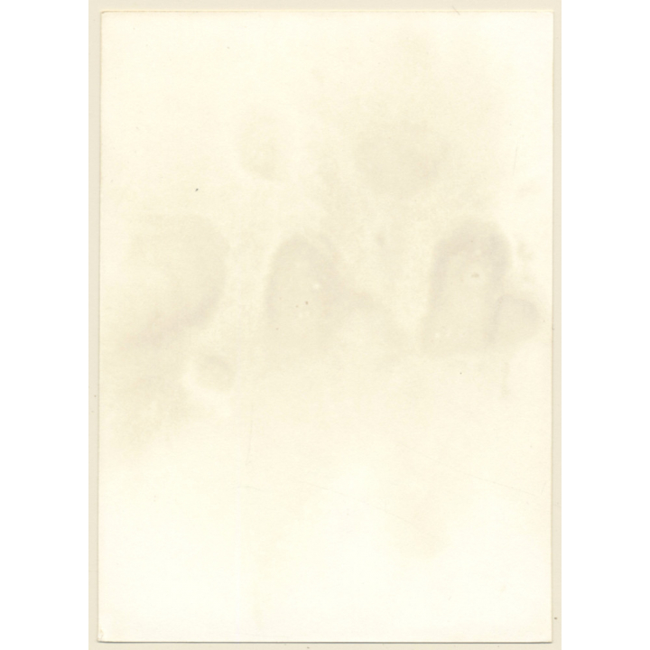 Erotic Study: Natural Androgynous Blonde Nude*9 / Kneeling (Vintage Photo GDR ~1980s)