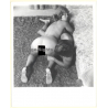 Erotic Couple Study By T. Liori: Nude Couple On Flocati / Butt (Vintage Photo KORENJAK 1960s/1970s)