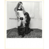 Erotic Study by T.Liori: Semi Dressed Couple Teasing Each Other*2 (Vintage Photo KORENJAK 1960s/1970s)