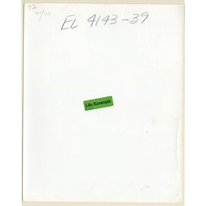 Erotic Couple Study: Longhaired Man Kissing Semi Nude Womans' Boob (Vintage Photo KORENJAK 1960s/1970s)