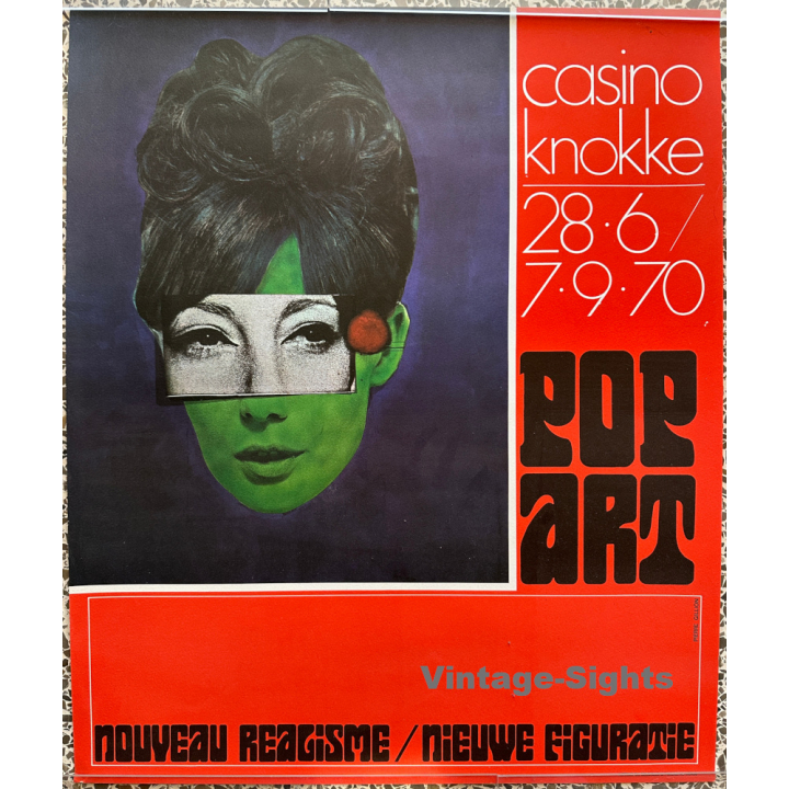 Pierre Gillion: Pop Art - Casino Knokke 28.6.1970 (Rare Vintage Poster)
