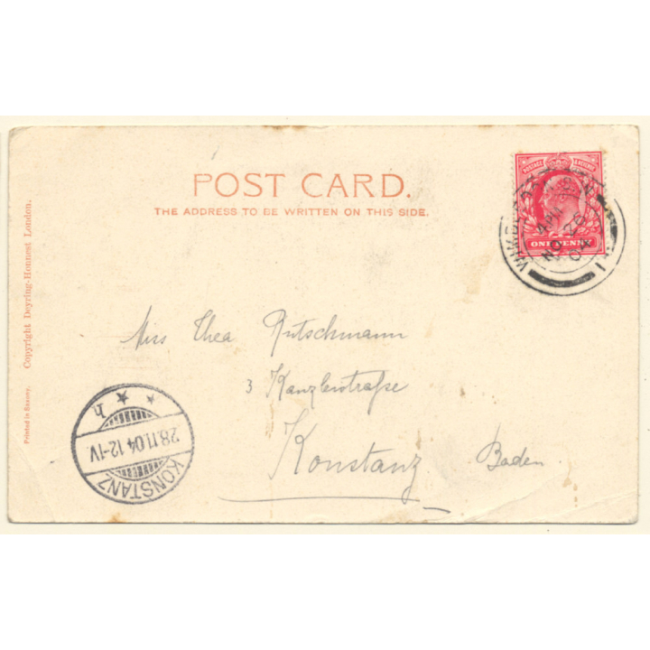 London / UK: NAtional Gallery & St. Martin-in-the-Fields (Vintage PC 1904)