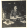 German Soldier Writing At Desk / August Wilhelm Zunkel? (Vintage Photo ~1900s)