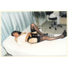 Erotic Study: Leggy Darkhaired Nude On Matress*2 / Nylons (Vintage Photo ~1990s)